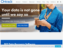 Tablet Screenshot of ontrack.com